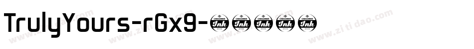 TrulyYours-rGx9字体转换