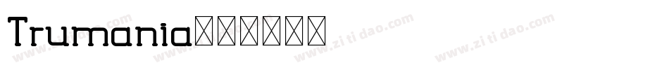 Trumania字体转换