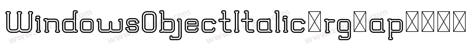 WindowsObjectItalic-rg3ap字体转换