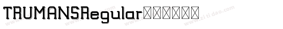 TRUMANSRegular字体转换