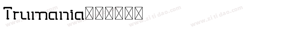Trumania字体转换