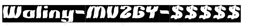 Waliny-MVZGY字体转换