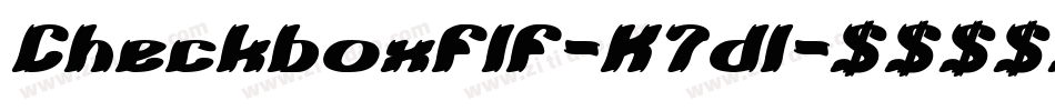 Checkboxflf-K7dl字体转换