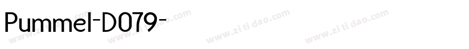 Pummel-D079字体转换