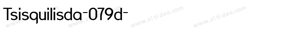 Tsisquilisda-079d字体转换