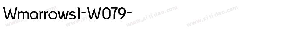 Wmarrows1-W079字体转换