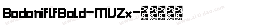 BodoniflfBold-MVZx字体转换