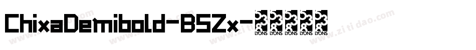 ChixaDemibold-B5Zx字体转换