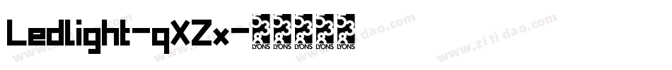 Ledlight-qXZx字体转换