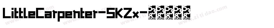 LittleCarpenter-5KZx字体转换