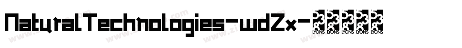 NaturalTechnologies-wdZx字体转换