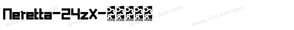 Neretta-24zX字体转换