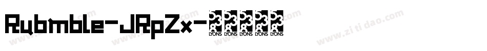Rubmble-JRpZx字体转换