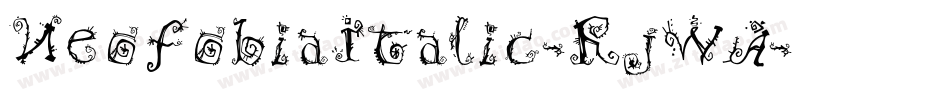 NeoFobiaItalic-RjWA字体转换 NeoFobiaItalic-RjWA字体转换