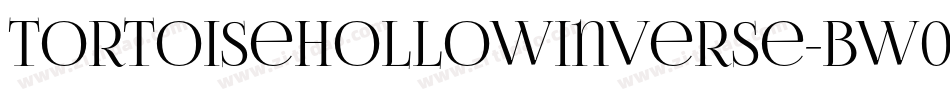 TortoiseHollowInverse-BW06l字体转换