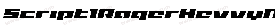 Script1RagerHevvyNormal-MLvP字体转换