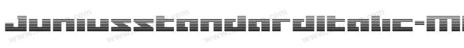 JuniusstandardItalic-MO7n字体转换