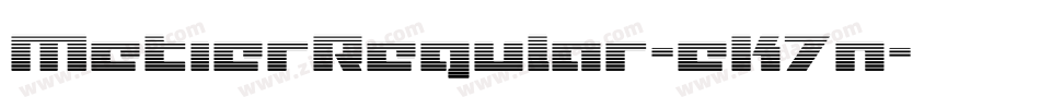MetierRegular-eK7n字体转换