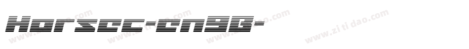 Horsec-en9B字体转换