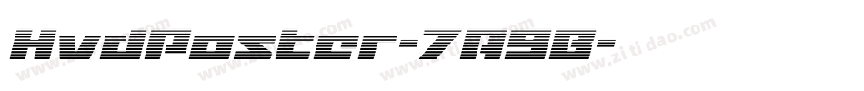 HvdPoster-7A9B字体转换