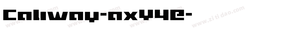 Caliway-axY4E字体转换
