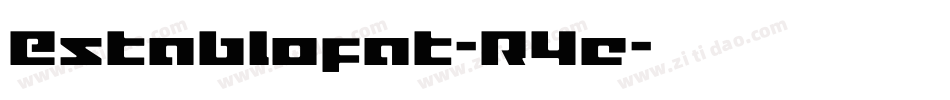 Establofat-R4e字体转换