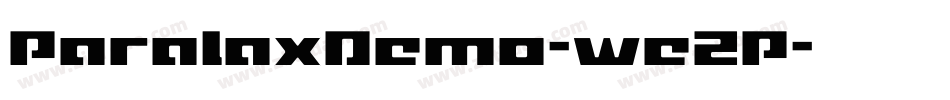 ParalaxDemo-we2P字体转换 ParalaxDemo-we2P字体转换