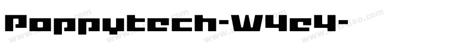 Poppytech-W4e4字体转换