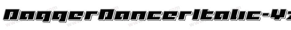 DaggerDancerItalic-YzMwo字体转换