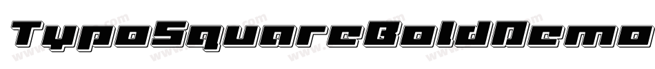 TypoSquareBoldDemo-JMwo字体转换