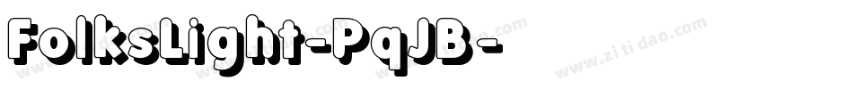 FolksLight-PqJB字体转换