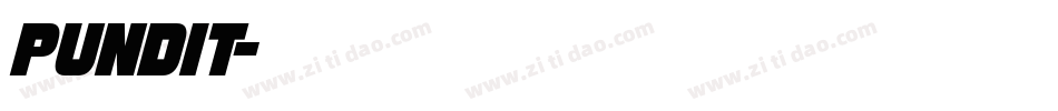 Pundit字体转换