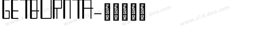 GETBURNTA字体转换