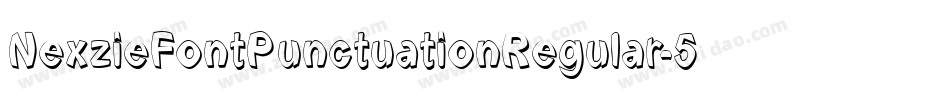 NexzieFontPunctuationRegular-5YKG字体转换