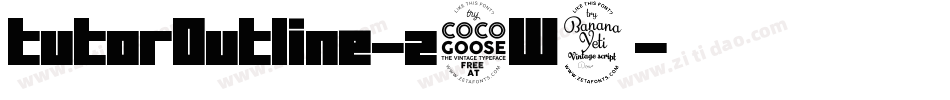 TutorOutline-z5W4字体转换