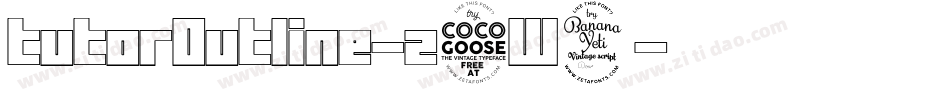 TutorOutline-z5W4字体转换