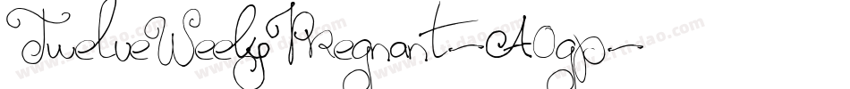 TwelveWeeksPregnant-A0gp字体转换