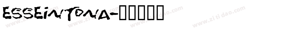 Esseintona字体转换