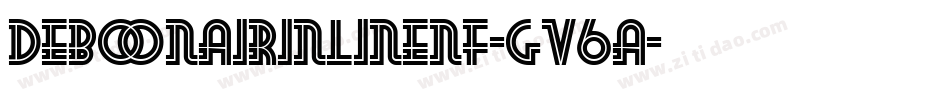 DebonairInlineNf-Gv6A字体转换