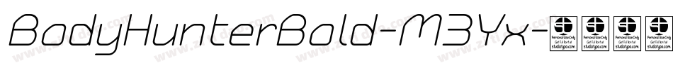 BodyHunterBold-M3Yx字体转换