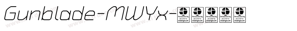 Gunblade-MWYx字体转换