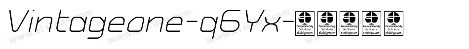 Vintageone-q6Yx字体转换