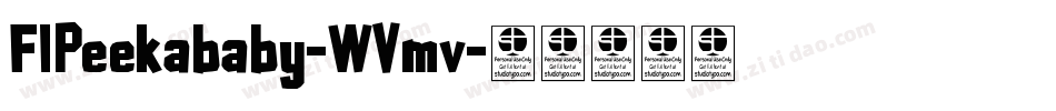 FlPeekababy-WVmv字体转换