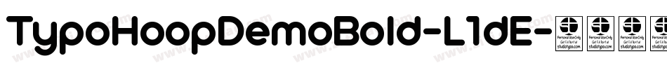TypoHoopDemoBold-L1dE字体转换
