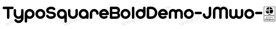TypoSquareBoldDemo-JMwo字体转换