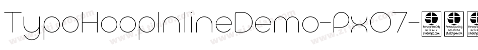 TypoHoopInlineDemo-PxO7字体转换