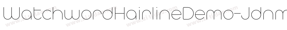 WatchwordHairlineDemo-Jdnm字体转换