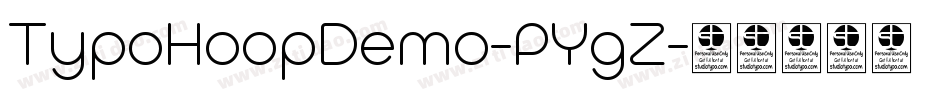 TypoHoopDemo-PYgZ字体转换
