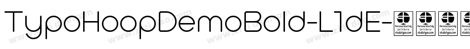 TypoHoopDemoBold-L1dE字体转换