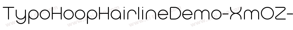 TypoHoopHairlineDemo-XmOZ字体转换